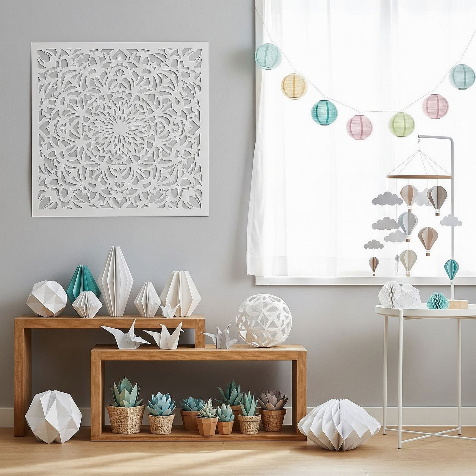 Paper wall decoration set